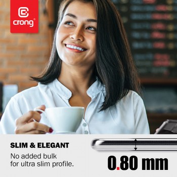 Crong Crystal Slim Cover - Etui Xiaomi Mi Note 10 Pro (przezroczysty)