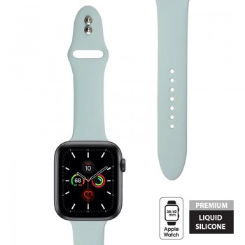 Crong Liquid Band - Pasek Apple Watch 38/40 mm (turkusowy)