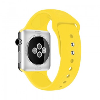 Crong Liquid Band - Pasek Apple Watch 38/40 mm (żółty)