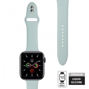 Crong Liquid Band - Pasek Apple Watch 42/44 mm (turkusowy)