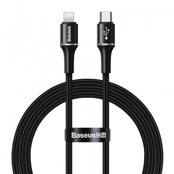 Baseus hlo data cable Type-C to iP PD 18W - Kabel połączeniowy USB-C do Lightning 1m (czarny)