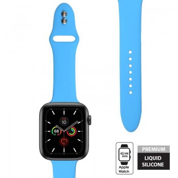 Crong Liquid Band - Pasek do Apple Watch 42/44 mm (niebieski)