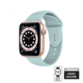 Crong Liquid Band - Pasek do Apple Watch 42/44 mm (miętowy)