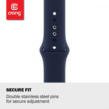 Crong Liquid Band - Pasek do Apple Watch 42/44 mm (niebieski)