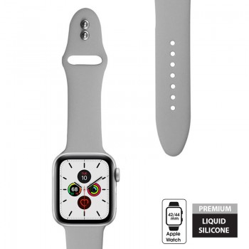 Crong Liquid Band - Pasek do Apple Watch 42/44 mm (szary)