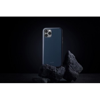 Moshi iGlaze - Etui iPhone 12 Mini (system SnapTo) (Midnight Blue)
