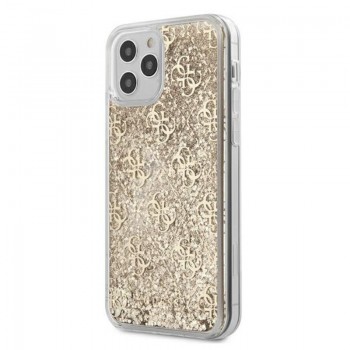 Guess 4G Liquid Glitter - Etui iPhone 12 Pro Max (złoty)