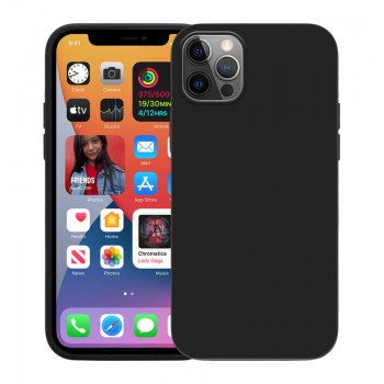 Crong Color Cover - Etui iPhone 12 Pro Max (czarny)
