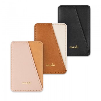 Moshi Slim Wallet - Portfel magnetyczny (System SnapTo™) (Caramel Brown)