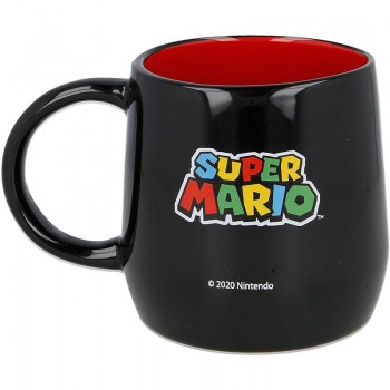 Super Mario - Kubek ceramiczny 355ml (czarny)