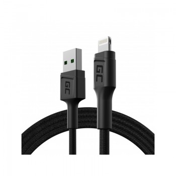 Green Cell PowerStream - Kabel Przewód USB-A - Lightning 120cm szybkie ładowanie Apple 2.4A