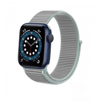 Crong Nylon - Pasek sportowy do Apple Watch 38/40mm (Pastel Grey)