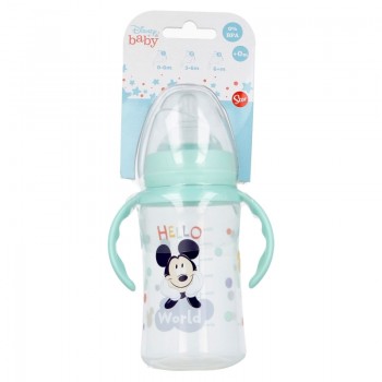 Mickey Mouse - Butelka ze smoczkiem i rączkami 360 ml