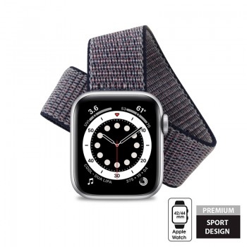 Crong Nylon - Pasek sportowy do Apple Watch 42/44 mm (Midnight Blue)