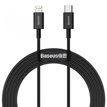 Baseus Superior Series - Kabel  połączeniowy USB-C do Lightning PD 20W 2m (czarny)