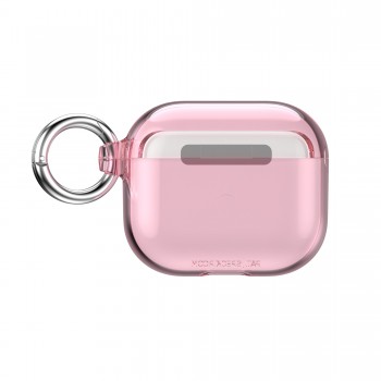 Speck Presidio Clear - Etui Apple AirPods 3 z ochroną antybakteryjną Microban (Icy Pink)