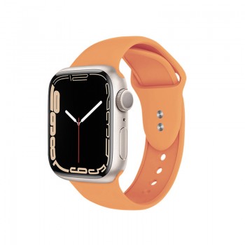 Crong Liquid - Pasek do Apple Watch 42/44/45 mm (pomarańczowy)