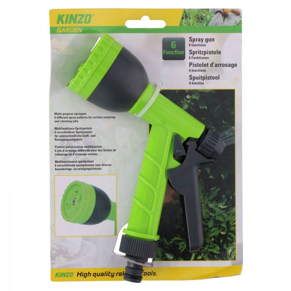Kinzo - Wielofunkcyjny pistolet do podlewania ogrodu (6 funkcji)
