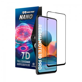 Crong 7D Nano Flexible Glass - Szkło hybrydowe 9H na cały ekran Xiaomi Redmi Note 10 Pro