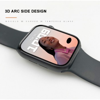Mocolo 3D Glass Full Glue - Szkło ochronne na ekran Apple Watch 7 45 mm