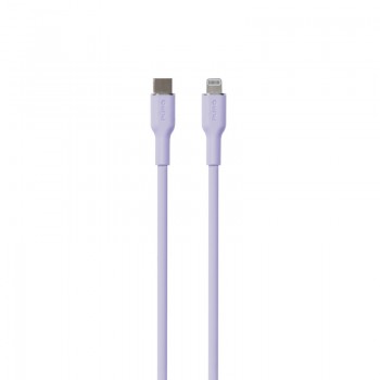 PURO ICON Soft Cable – Kabel USB-C do Lightning 1.5 m (Tech Lavender)