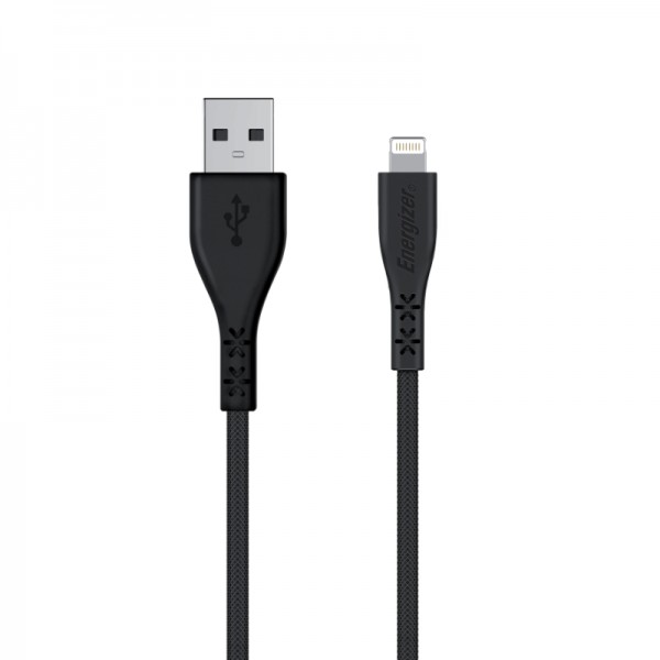 Energizer HardCase - Kabel połączeniowy USB-A do Lightning certyfikat MFi 1.2m (Czarny)