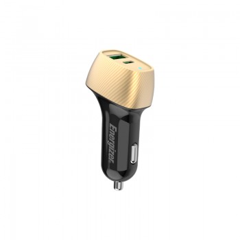 Energizer Ultimate - Ładowarka samochodowa USB-C & USB-A 38W PD + QC3.0 (Złoty / Czarny)