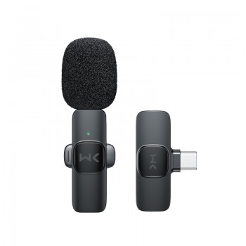 WEKOME V30 SHQ Series - Bezprzewodowy mikrofon krawatowy USB-C (Czarny)