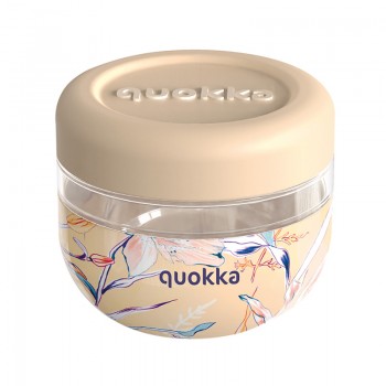 Quokka Bubble Food Jar - Pojemnik plastikowy na żywność / lunchbox 500 ml (Vintage Floral)