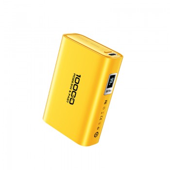 WEKOME WP-381 Tint Series - Power bank 10000 mAh Super Fast Charging USB-C PD 20W + USB-A QC3.0 22.5W (Żółty)