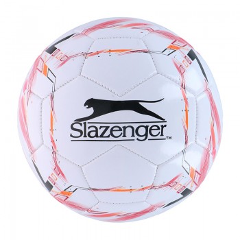 Slazenger - Piłka do piłki nożnej r. 5 (biały / czerwony)