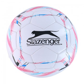 Slazenger - Piłka do piłki nożnej r. 5 (biały / różowy)